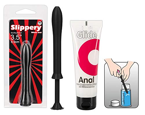 ORION Anal-Set - 5-teilige Erotik-Box für Frauen und Männer, mit Gel-Applikator, intensiven Finger-Sleeves und feuchtem Anal-Gleitgel, schwarz