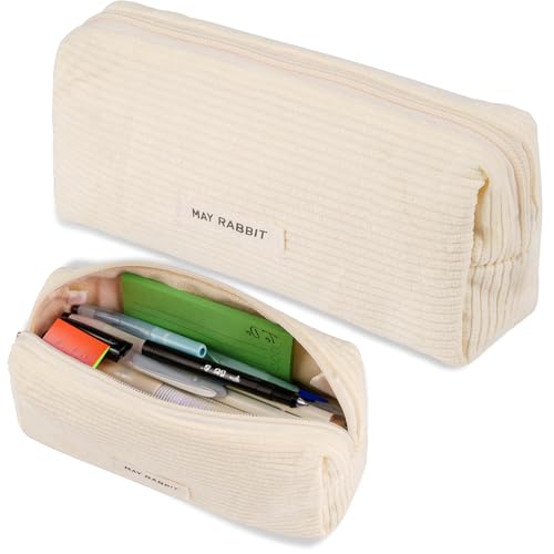 Maxmoc Federmäppchen Cord-Stoff,Mäppchen Cord-Stoff,Federtasche Mädchen,Pencil Case Schulmäppchen,Stiftemappe für Frauen Mädchen