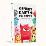 Gefühlskarten für Kinder [30 Karten + ERKLÄRTEXTE] - Emotionskarten für Selbstregulation Kinder und EIN gutes Gefühl - (PÄDAGOGISCH WERTVOLL) - Gefühlsmonster für gefühlsstarke Kinder