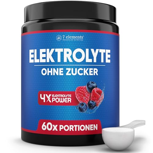 ZEROLYTE • Elektrolyte OHNE ZUCKER • 360g • 60 Portionen • Für Sport und gegen Kater • Elektrolyt Pulver kalorienarm und zuckerfrei • Power Electrolytes Plus mit Berry-Geschmack