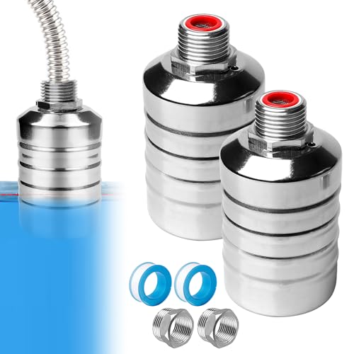 2Automatisches Schwimmerventil, Schwimmerventil für Wassertank Pool, Edelstahl Automatisches Wasserstandsregelventil, 3/4Wasserstandsregelventil Für Fischteiche Pools Viehtröge Destilliergeräte