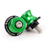 MOWOK M8 Ständeraufnahme Bobbins - Montageständer Schwingen für Mortorrad Zubehör für KAWASAKI Z650 Z900 Z800 Z1000SX VERSYS 650 ER6N Ninja 650 400 1000 ZX6R ZX10R ZX4R ZX4RR ZX 4RR (Grün)