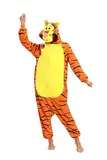 LABULA Tieroutfit Cosplay Jumpsuit Pyjamas Unisex Erwachsene Tierkostüme,Tigerin,XL