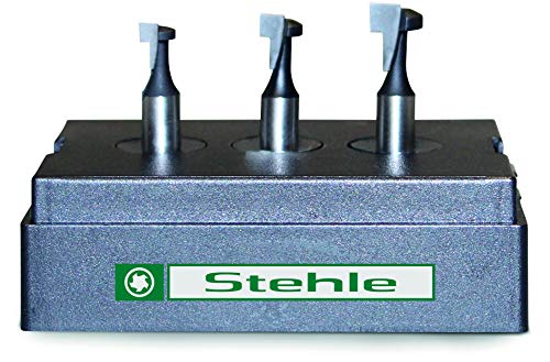 Stehle 3-tlg. HW T-Nutfräser-Set in Holzkassette M5, M6 & M8 - Schaft Ø 8mm