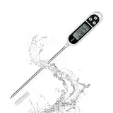 Nutabevr digital Küchenthermometer(Batterie Enthalten),Küchenthermometer LCD mit Langer Sonde,Instant Read,Hausmannskost-Thermometer,für Backen,Grill, Baby Milch, Wasser(-50°C bis +300°C)