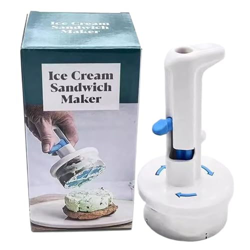 Einhand-Eiscreme-Sandwich-Portionierer, 8,5 × 8,5 × 16,5cm Eisportionierer Für Italienische Sandwiches Und Burger, PVC-Material, Hitzebeständig Und Korrosionsbeständig