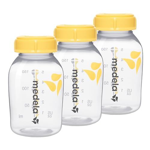 Medela Flaschen zur Aufbewahrung von Muttermilch | BPA-frei | Packung à 3 × 150 ml