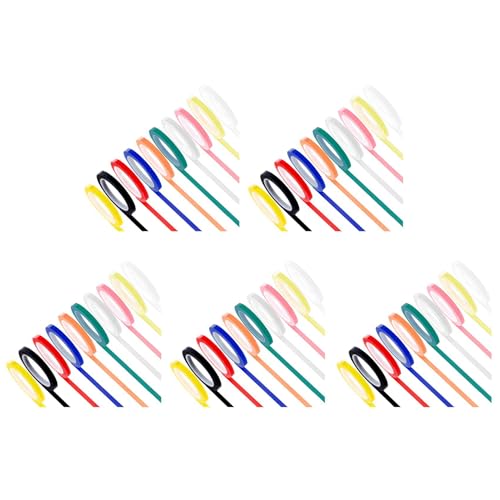Eoslcusmvl 50 Rollen Autoklavenband-Sterilisationsband, 0,24 Breite, 216,5 LäNge, Instrumentenidentifikationsband, 10 Farben