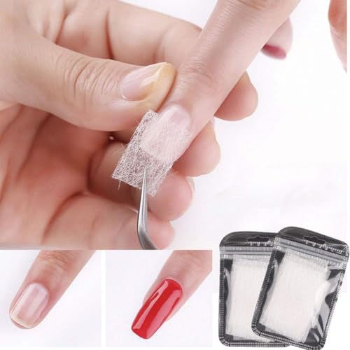 20Pcs Silk Nagel-Verpackungs-nagelverlängerung Silk Fiberglas Nagelpflege Fiberglas Silk Nagel-Verpackungs-Aufkleber Non-Woven-Nagel-warp Für Gel Verlängerung Nagel-Kunst-Werkzeuge