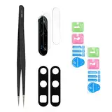YHX-OU 2 Stück Kamera Linse Glas Ersatz für Huawei P30 Pro Kameraglas hinten + 2 Stück für Huawei P30 Pro Kamera Schutzfolie Linse Kameraschutz + Pinzette
