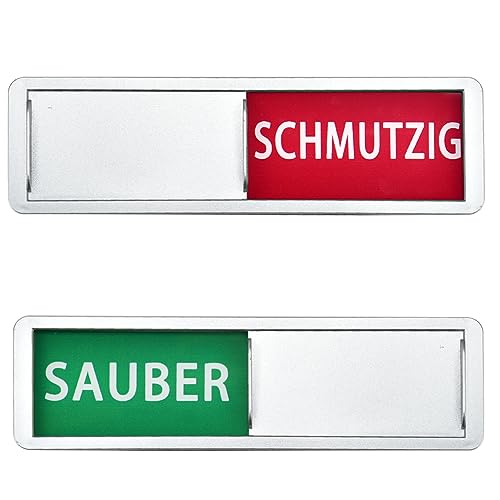 REFORUNG SAUBER/SCHMUTZIG Schiebeschild Geschirrspüler Magnet-Schild Sauber/Schmutzig Zeichen Clean/Dirty Sign Spülmaschinenmagnet Indicator Geschirrspüler Küchenzubehör - Kitchen Gadgets