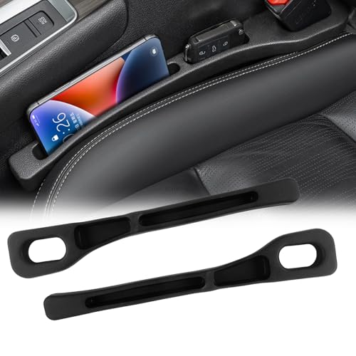 2 Stk Autositz-Spaltfüller, Autositz Lückenfüller Universal Sitzlückenfüller, Car Seat Gap Filler für Verhinderung des Herunterfallens von Gegenständen
