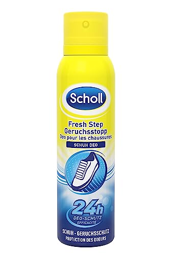 Scholl Fresh Step Geruchsstopp Schuhspray, mildes Fußdeo mit lang anhaltender Wirkung gegen unangenehme Gerüche, frische Schuhe, (1 x 150 ml)