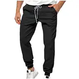 Stoffhose Herren Freizeit Bodybuilding Hose Boulderhose Herren Fitness Hosen Herren Jens Hosen Herr Hosen Männer Weit Coole Hosen Herren Wanderhose Herren Booty Leggings Schwarz M