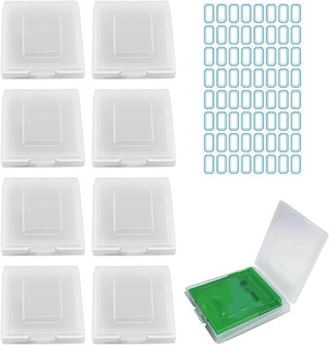 Hüllen Für Gameboy,Klarsichthüllen-Schutzhüllen,Schutz Spiel Patrone Hülle Staub Schutzhülle,Game Cartridge Schutzhülle,Spielkartenetui Kartenboxen,Für Gameboy Color,Gameboy Pocket,GB GBC GBP,8 Stück