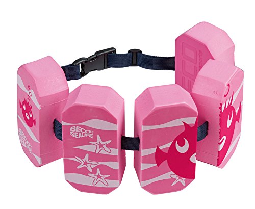 Beco 96071-4 - Schwimmgürtel mit 5 Schwimmkörpern, Schwimmhilfe für Kleinkinder von 2 bis 6 Jahren, 15-30 kg, Pink, TÜV und GS-Zertifiziert