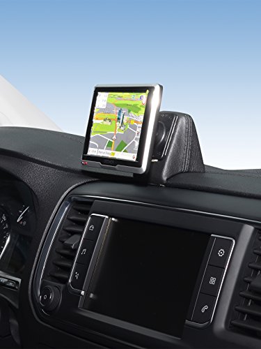 KUDA Handyhalterung passend für Citroën, FIAT, Opel, Peugeot, Toyota - Telefonkonsole für Smartphones, Handys, Navi und mehr – Kunstlederkonsole, schwarz, 6375