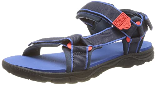 Jack Wolfskin Unisex Seven Seas 3 K Sandale, Blue/Red, 33 EU