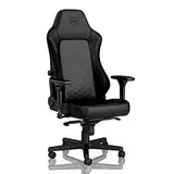 Noblechairs Hero Gamingstuhl 150 kg Belastbarkeit - PU-Kunstleder PC Gaming Stuhl Stoff Bürostuhl Ergonomisch - Gaming Sessel mit Kissen, Schreibtischstuhl Gaming Schwarz