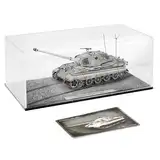 Risopen Militär-Panzermodell im Maßstab 1:72, fertiges Legierungsmetall, Druckguss mit Kunststoff-Panzermodell, Weltkrieg Ⅱ, Armeefahrzeug, Panzer Mini 1945, Tigermodell, Geschenkkollektion, ideal für