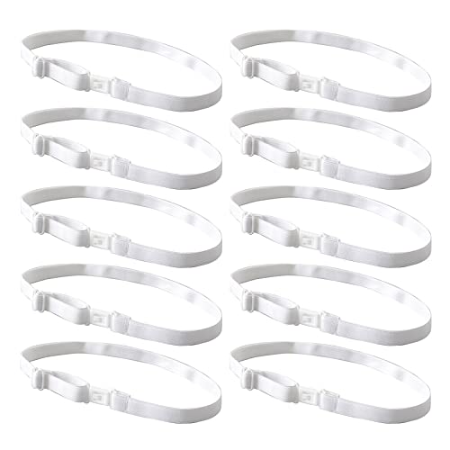 10 verstellbare Fliegenbänder, verstellbarer Verlängerungsgurt für Jungen und Herren, Krawatte, Seil, Gummiband mit Clips
