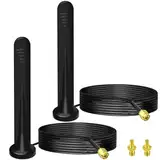 5G LTE Antenne Outdoor Omnidirektionaler,für Outdoor Indoor Antenne mit SMA TS9-Stecker,15DBI Antenne mit 3M Kabel für 3G/4G/5G/GSM/GPRS-Router