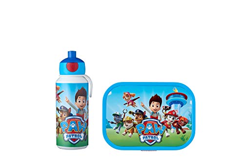 Mepal - Lunch-Set Campus - Lunch-Set für Kinder mit Pop-up Trinkflasche & Lunch Box - Lunch-Set für die Schule oder unterwegs - Spülmaschinenfest & BPA-frei - 400 ml + 750 ml - Paw patrol