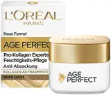 L'Oréal Paris Straffende Augenpflege für reife Haut, Anti-Aging Feuchtigkeitspflege gegen Altersflecken, Mit Kollagen-AS-Fragmenten, Age Perfect Pro-Kollagen Experte, 15 ml