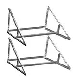 2 Sets SAVOLAR Solarmodul Halterung Balkonkraftwerk bis 117cm (46 Zoll) Winkel Einstellbar 0-90°, Robuste Neigungshalterungen für Balkonkraftwerk Halterung (2 Sets Solarmodul Halterung 46 Zoll)