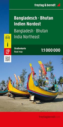 Bangladesch - Bhutan - Indien Nordost, Straßenkarte 1:1.000.000, freytag & berndt (freytag & berndt Auto + Freizeitkarten)