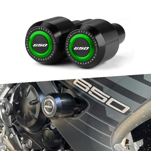 Modeer Sturzpads Für K.awasaki Ninja 650 2017~2024 2025 Motorrad rahmen Slider Antikollisions-Fallschutz Crashpad ninja 650 ninja650 Zubehör (Grün)