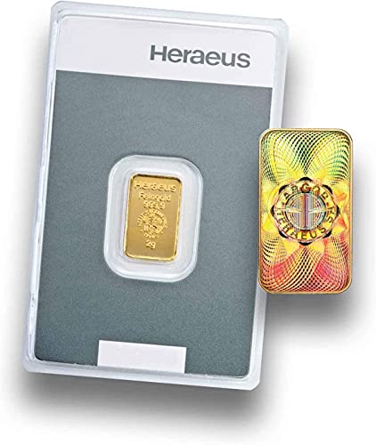 Goldbarren 2g Kinebar - 2 Gramm Gold - Heraeus - Prägefrisch - LBMA Zertifiziert - Neuware