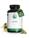 Rutin (180 Kapseln á 500mg) - deutsche Herstellung – 100% Vegan & Ohne Zusätze - Vorrat für 6 Monate