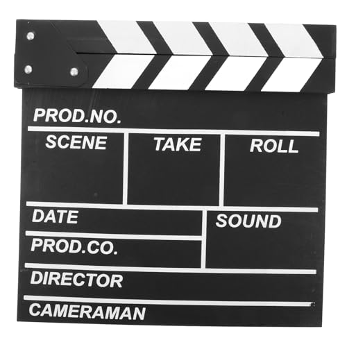 BESPORTBLE Filmklappe Holz Kreatives für Erwachsene Fotografie Requisite und Filmzubehör Fördert Fantasievolles Lernen und Filmemachen Nachhaltiges Design