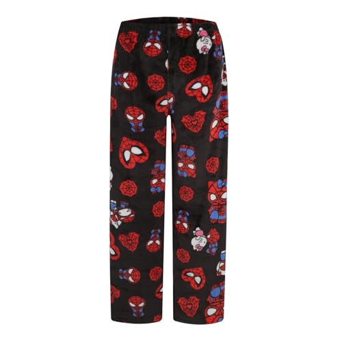 Women's Pyjamas,Pyjama Bottoms,Schlafanzug Damen Lang,Girls Sleepwear,Fluffy Casual Pyjama Hosen,Soft Flannel Anime Cartoon Kawaii Pyjamahose Warm Schlafanzughosen,Cute Schlafhose Weich Kuschelhose