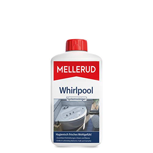 MELLERUD Whirlpool Systemreiniger | 1 x 1 l | Wirksames Reinigungsmittel gegen Kalk, Keime, Algen, Bakterien und Gerüche