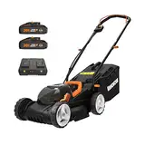 Worx Nitro 34 cm Akku-Rasenmäher, Elektrischer Rasenmäher, WG779E, 40 V PowerShare PRO 2 STK. 2,5 Ah Akku (Akkus & Ladegerät inklusive)