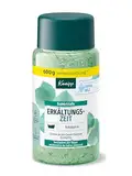 Kneipp Badekristalle Erkältungszeit - Badesalz Vorratspackung - mit naturreinem Tiefensalz der Saline Luisenhall & natürlichen ätherischen Ölen aus Eukalyptus & Minze - aromakologische Wirkung - 600g