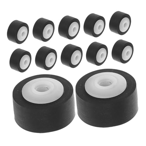 Housoutil 12 Stück Pullradlager Andruckrolle Für Recorder Andruckrolle Für Audio Rekorder Reparatur Wartung Andruckrolle Lagerrolle Für Video Andruckrolle Zur Reparatur Schwarz Plastik