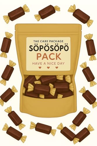 SÖPÖSÖPÖ Skandinavisches Naschpaket – 70 % Zartbitterschokolade – 150g Nordische Süßigkeitentüte – Kräftiger & Intensiver Kakaogeschmack – Edle Zartbitterschokolade SÖPÖSÖPÖ-Pack