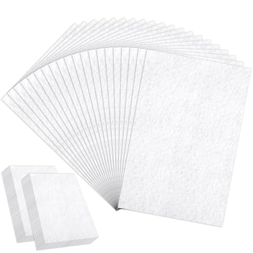20 Stück 18 X 28.5 Cm Filzstoff Zum Basteln Weiße Bastelfilz 1mm Steife Handwerks Hobby Platten Dicke Filzwolle Gewebe Blätter Filz Zum Nähen Für Heimwerker Kunst Und Näh Projekte Bastel Bedarf