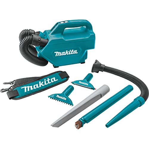 Makita CL121DZ, Staubsauger 12 V Max CXT speziell für Auto, Bunt, 28 W, 0.5 liters, 68 Dezibel