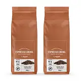 by Amazon Espresso Crema Röstkaffee Ganze Bohnen, 1kg (2 Packs of 500g), Rainforest Alliance-Zertifizierung