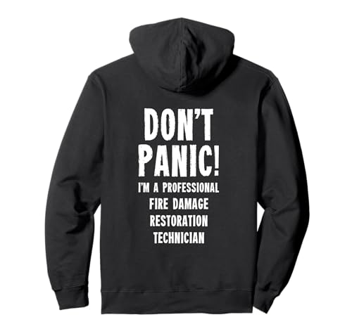 Techniker für die Wiederherstellung von Brandschäden Pullover Hoodie
