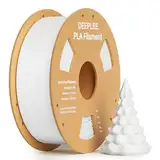 DEEPLEE PLA Filament 1.75mm, 3D Drucker Filament 1kg (2,2lbs), Maßgenauigkeit +/- 0,02 mm, Filament 3D-Druckmaterialien für FDM 3D Drucker, Weiß