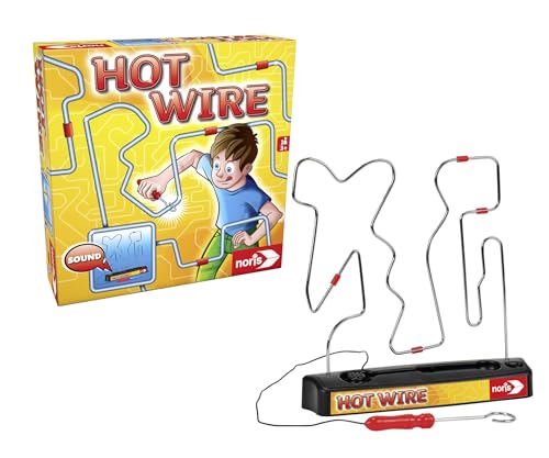 Noris 606060172 - Hot Wire, das bekannte Geschicklichkeitsspiel für die ganze Familie (Batterien nicht im Spiel enthalten), ab 3 Jahren