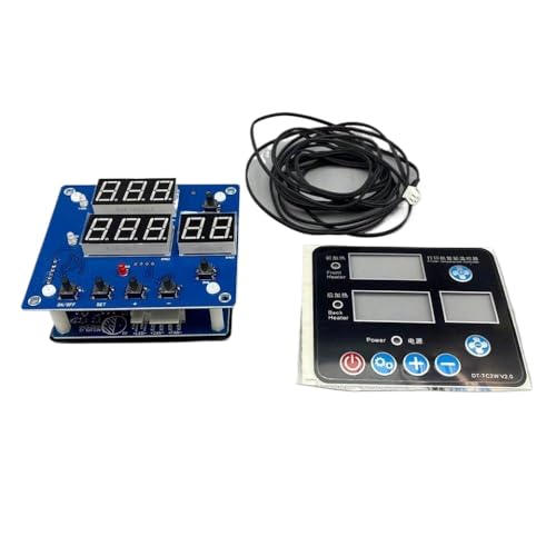 TRyYCB 24 V DT-TC2W2 Dual Automatic Heizungsthermostat kompatibel mit Großformatdruckern und piezoelektrischem Fotomaschinen Temperaturbedienfeld(Only Screen)
