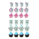 30 Stück Zähne Kuchen Topper süße Zähne Cupcake Dekoration Zahnarzt Party liefert Zahnarzt Party Geburtstagsparty Zähne Thema Party liefert