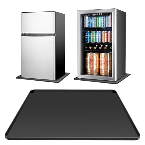 Kühlschrankmatte Silikon mit Erhöhtem Rand Bodenschutzmatte Kühlschrank Antibakterielle Kühlschrankmatten Einlegeboden Matte Bodenmatte Auslaufschutz Silikonmatte Tropfschale Bodenwannen Weinschrank