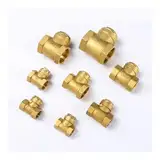 YLQUXEUV 1/2" 3/4" 1" 1-1/4" 1-1/2" 2" BSPP Female Thread Brass Swing Check Valve One Way Non-Return Valve(1/2",BSPP Better)